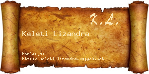 Keleti Lizandra névjegykártya